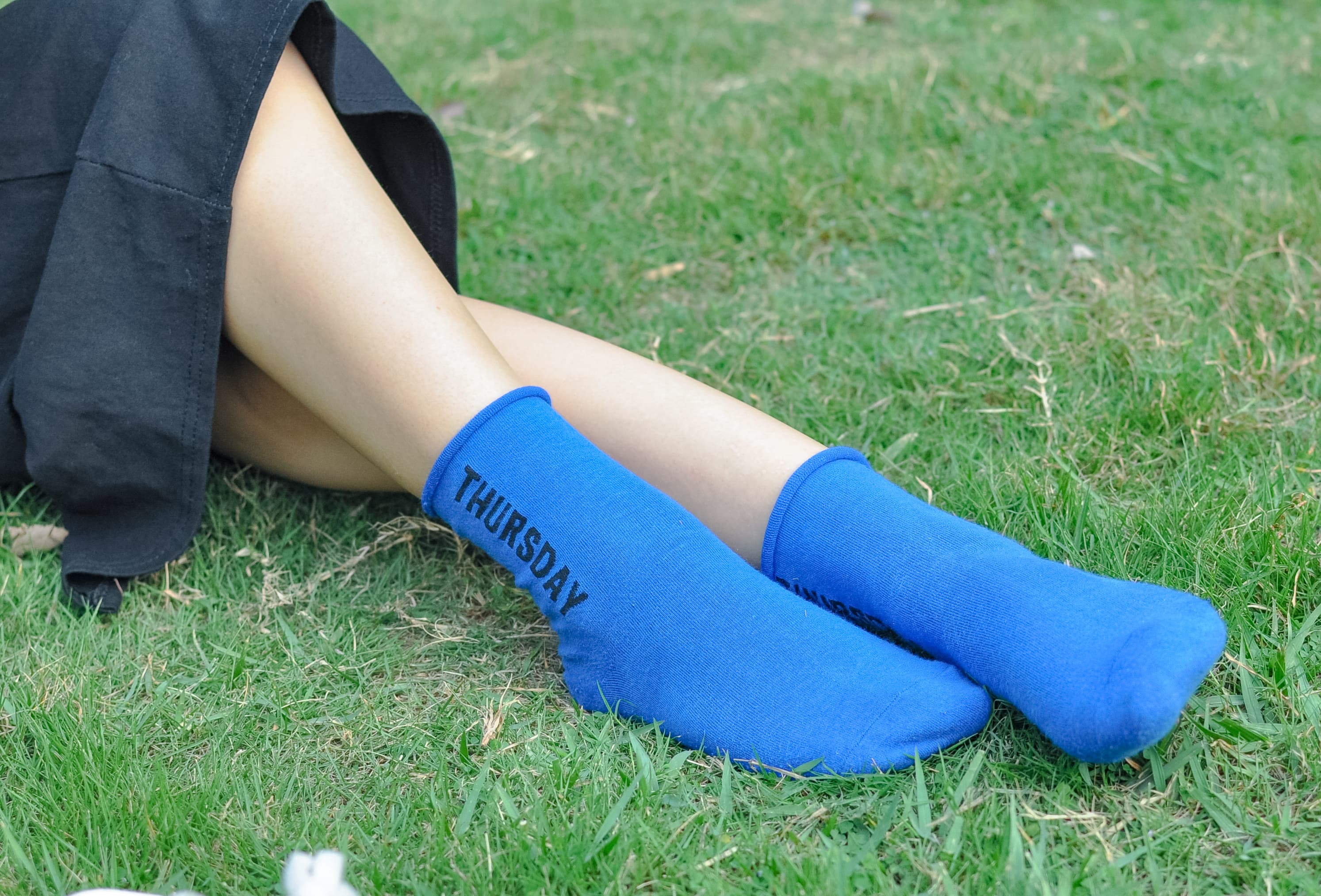 Nylon stockings catching warm light