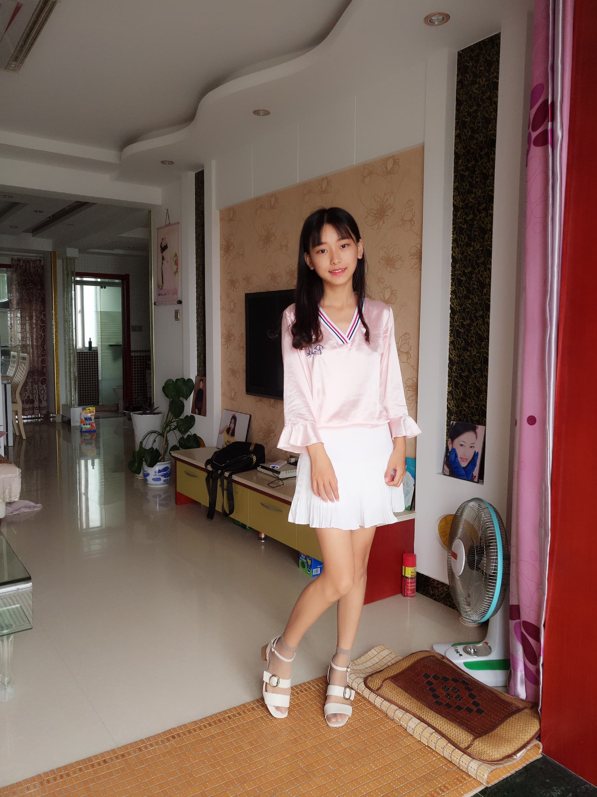 Living room feet on sofa