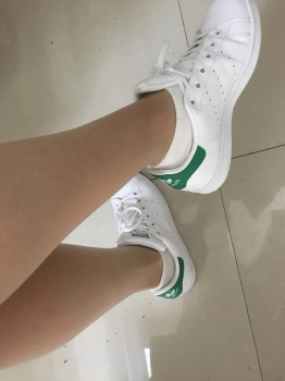 Feet are hot, because of the stockings and cotton socks