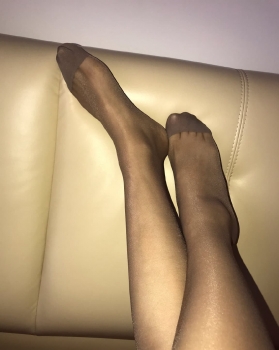 Little Beauty at Home with Stockings