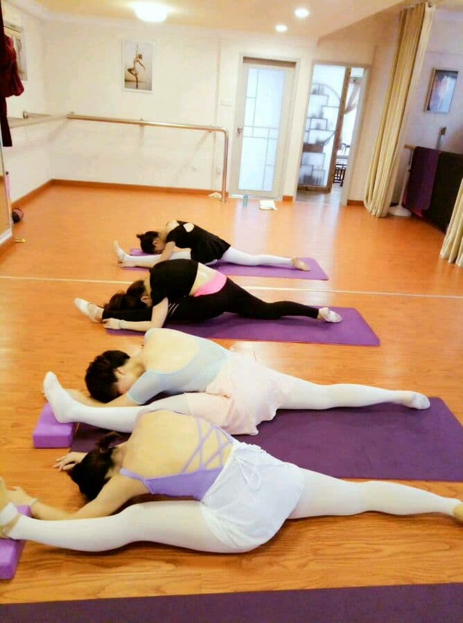 I really like how serious you all look, basic ballet skills.