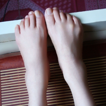 Barefoot beauty foot shooting