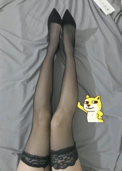 Lace Thigh High Socks Record