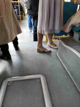 Train Station’s Stockings with Platform Heels