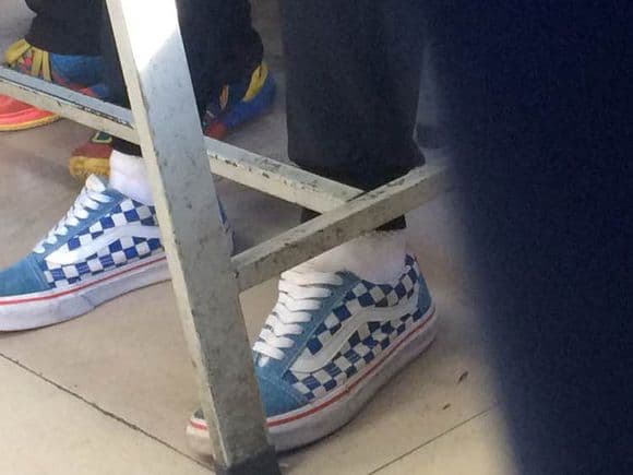 Best friend's white socks and canvas shoes, part 2