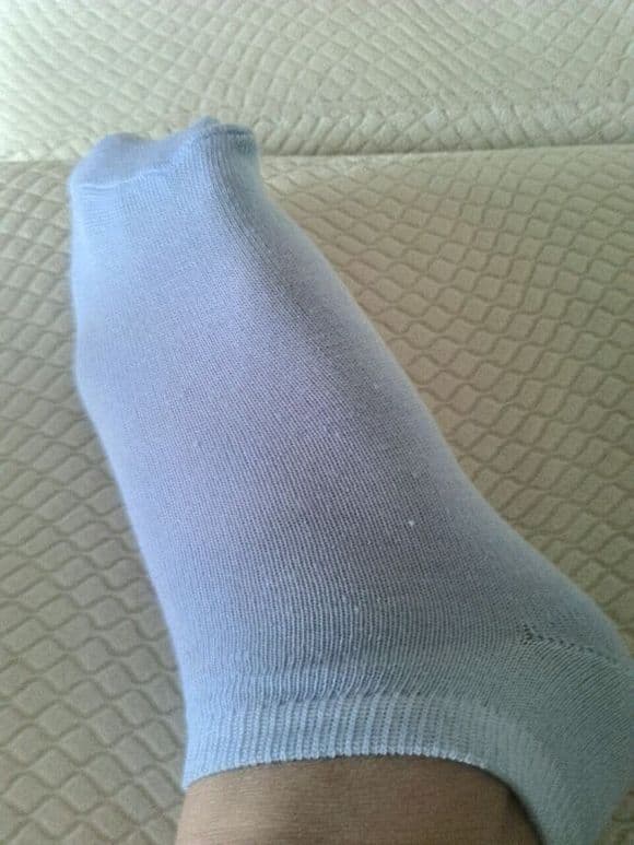 pile of worn cotton socks