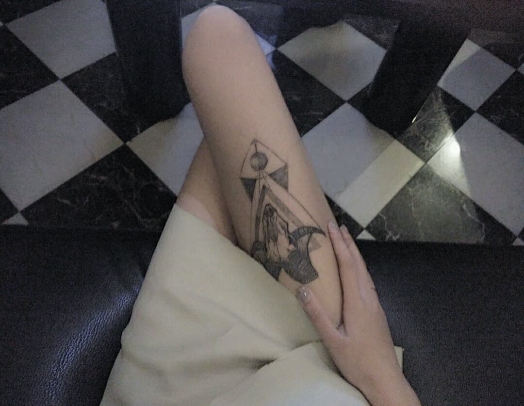 Worn cotton sock close-up