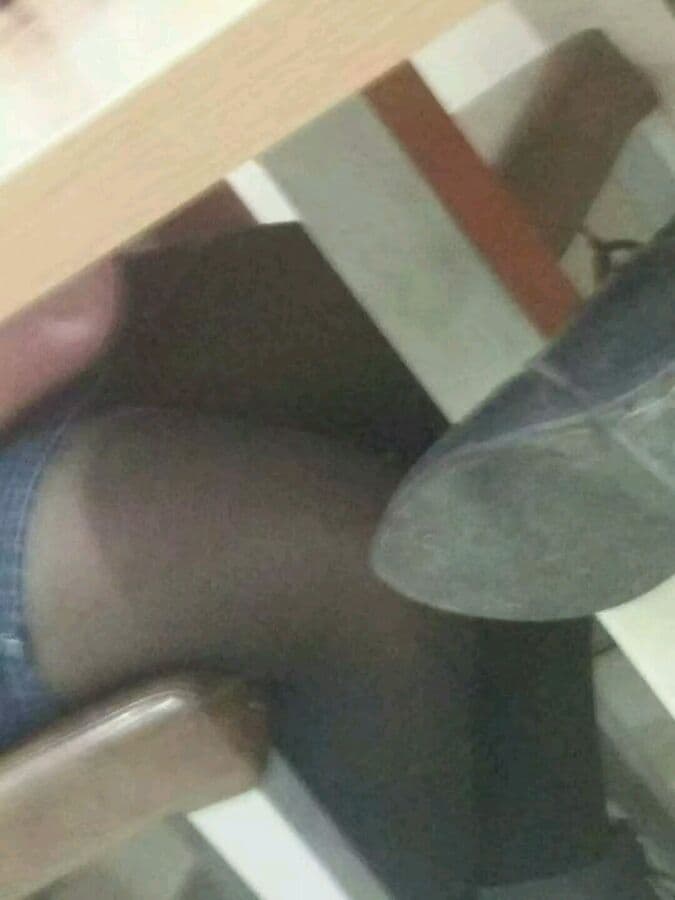 worn cotton socks close-up