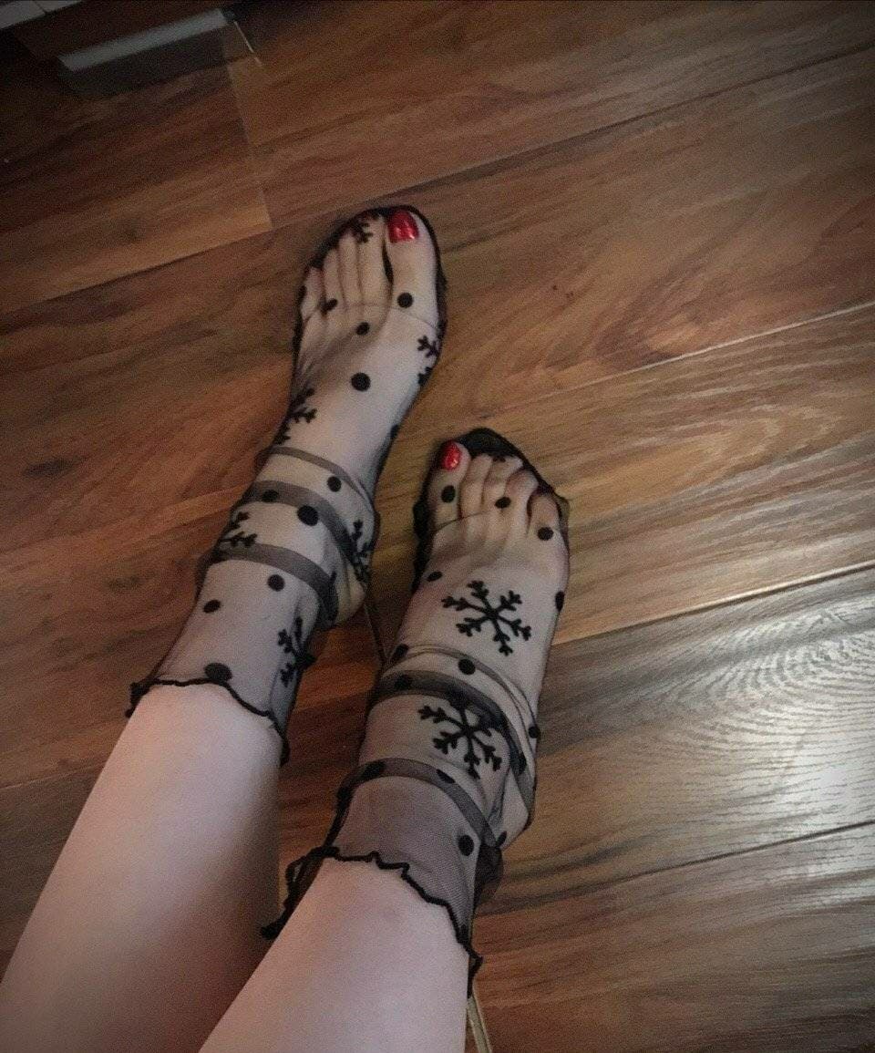 soft cotton socks, worn