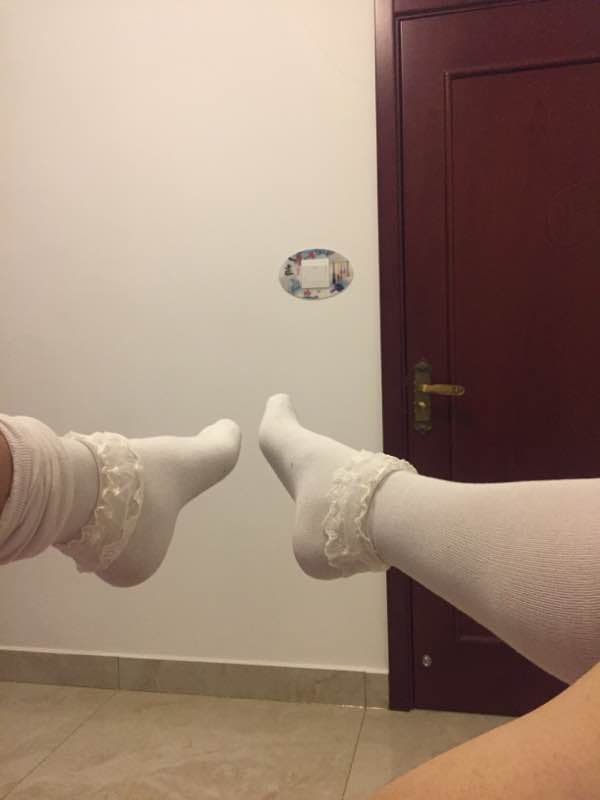 Lace white socks