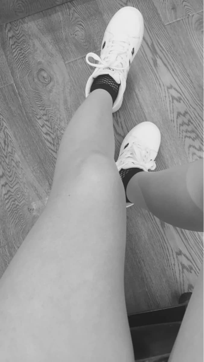 canvas shoe with peeking toes