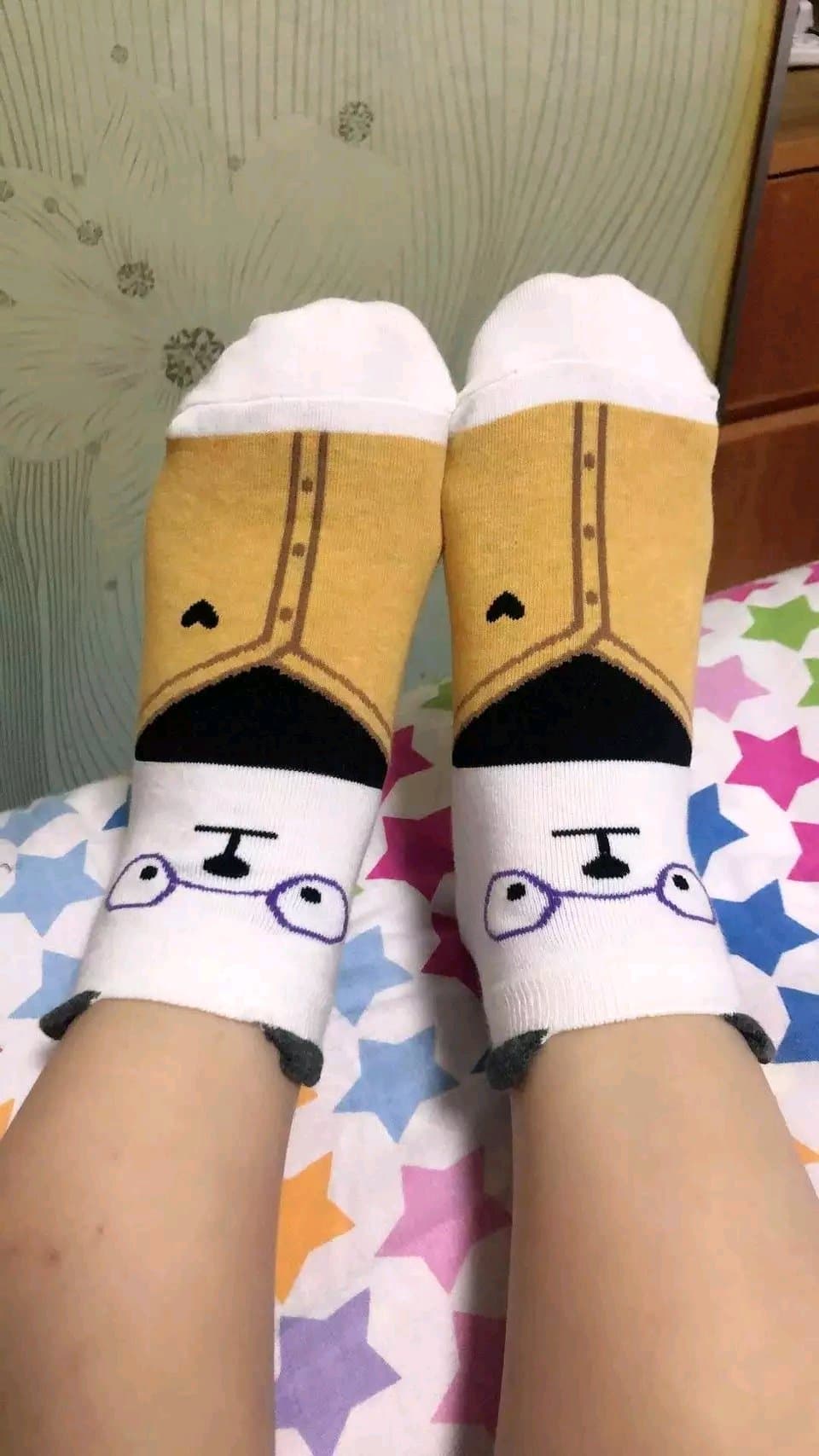 Petite woman in nylons