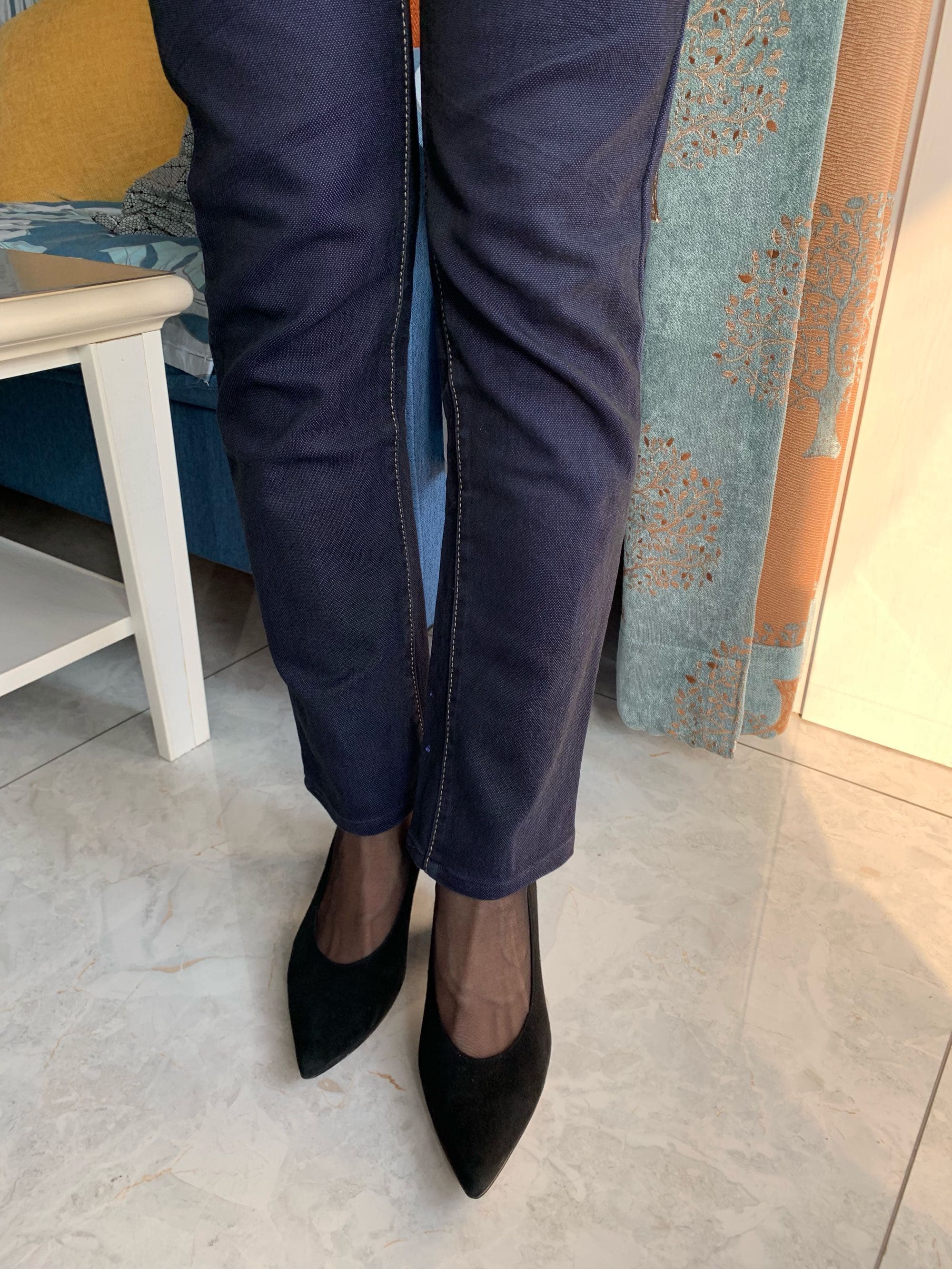 Close-up of bare feet