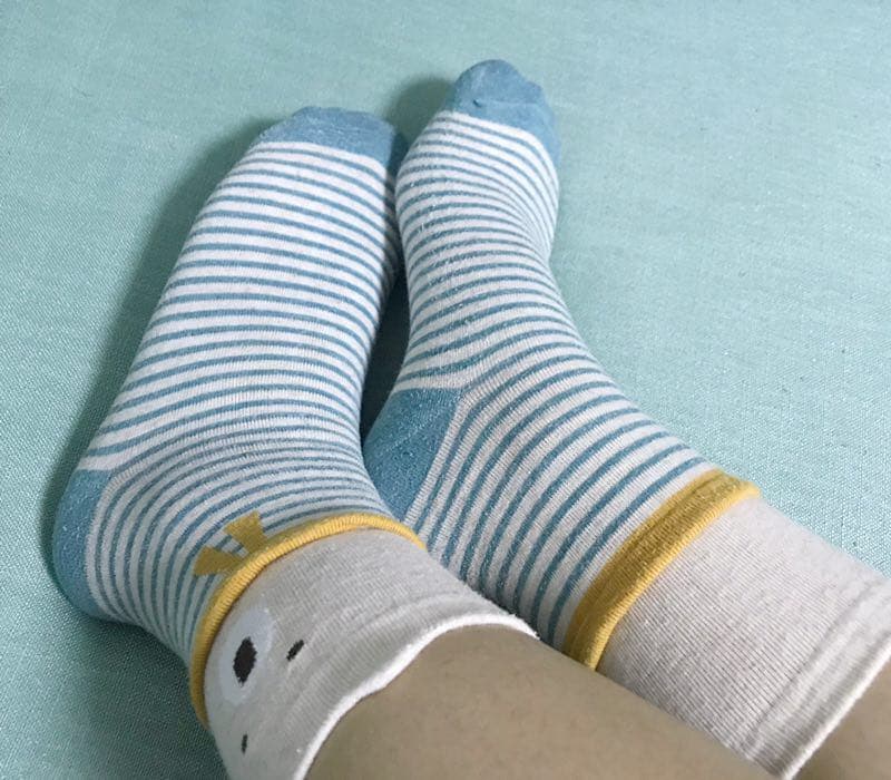 Bare feet after a late shift