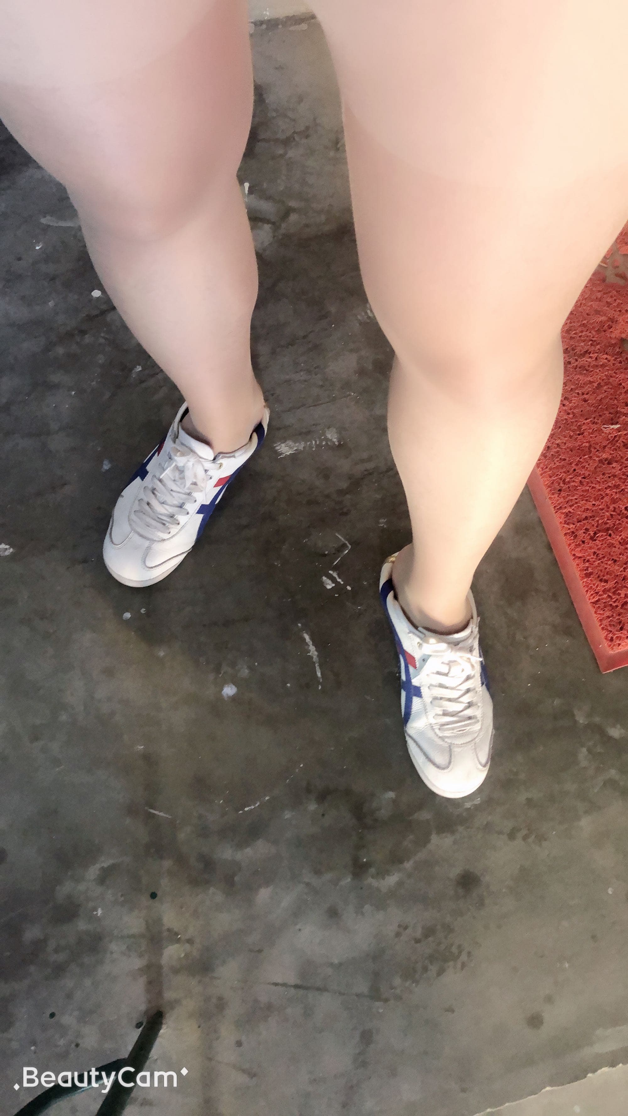 Goddess feet in sheer stockings