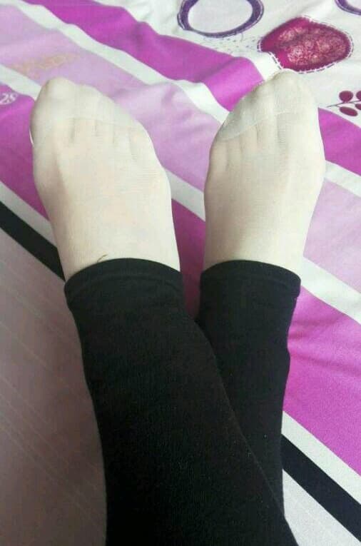 Warm feet in soft cotton socks