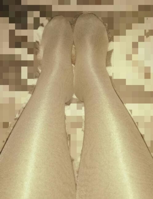 Glittering nylons catching the light