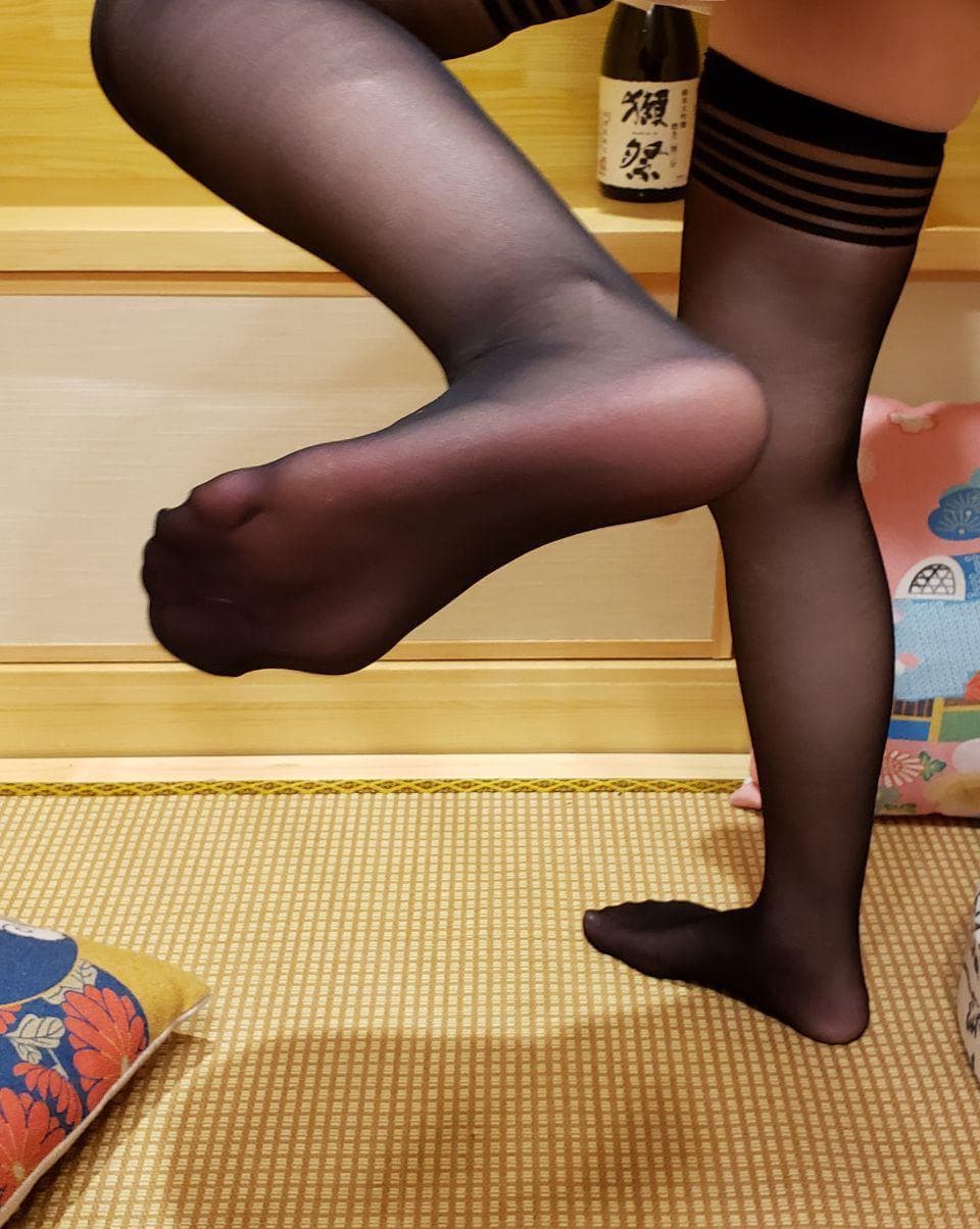 Polka dot waitress socks