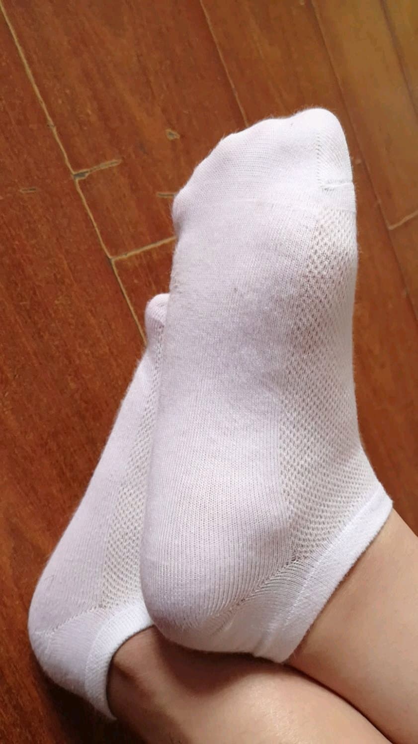 Polished bare foot image