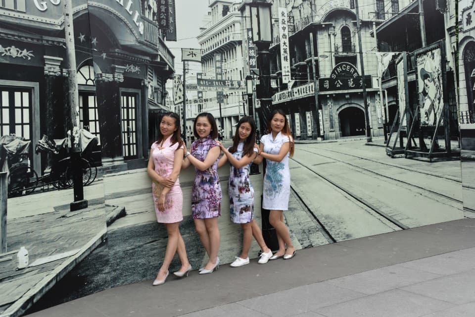 Stockinged toes peeking out