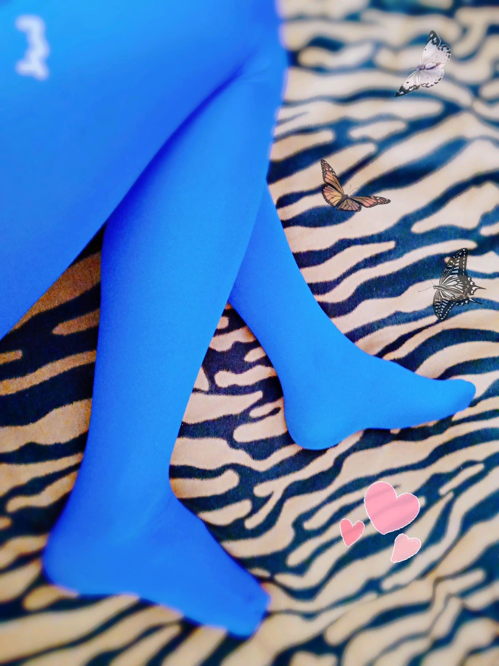 Curved calf wrapped in glossy nylon, stocking seam tracing a full ankle with a faint sheen of warmth and lived-in texture.