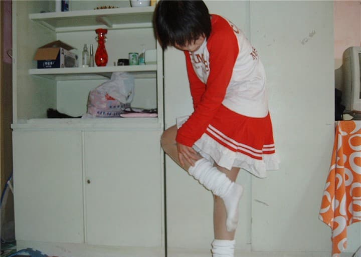 Cheerleader bubble socks high