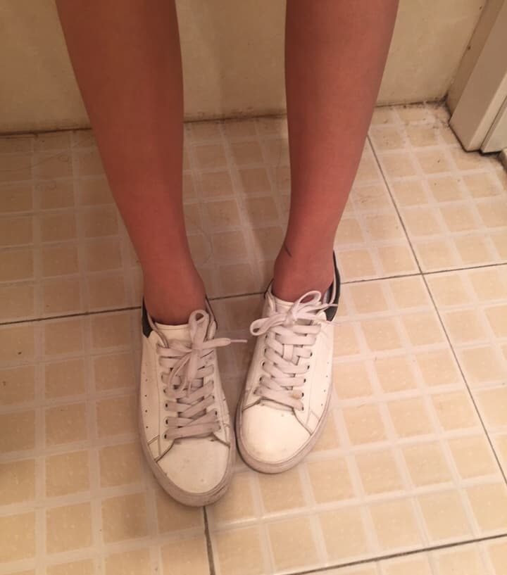 Home now, taking a shower, quick photo