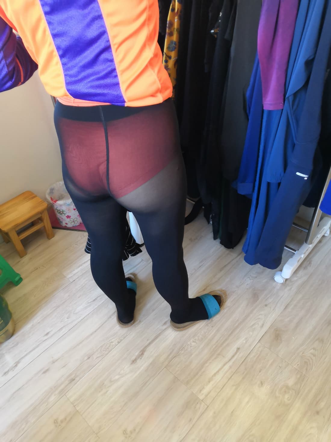 close silk and bare foot