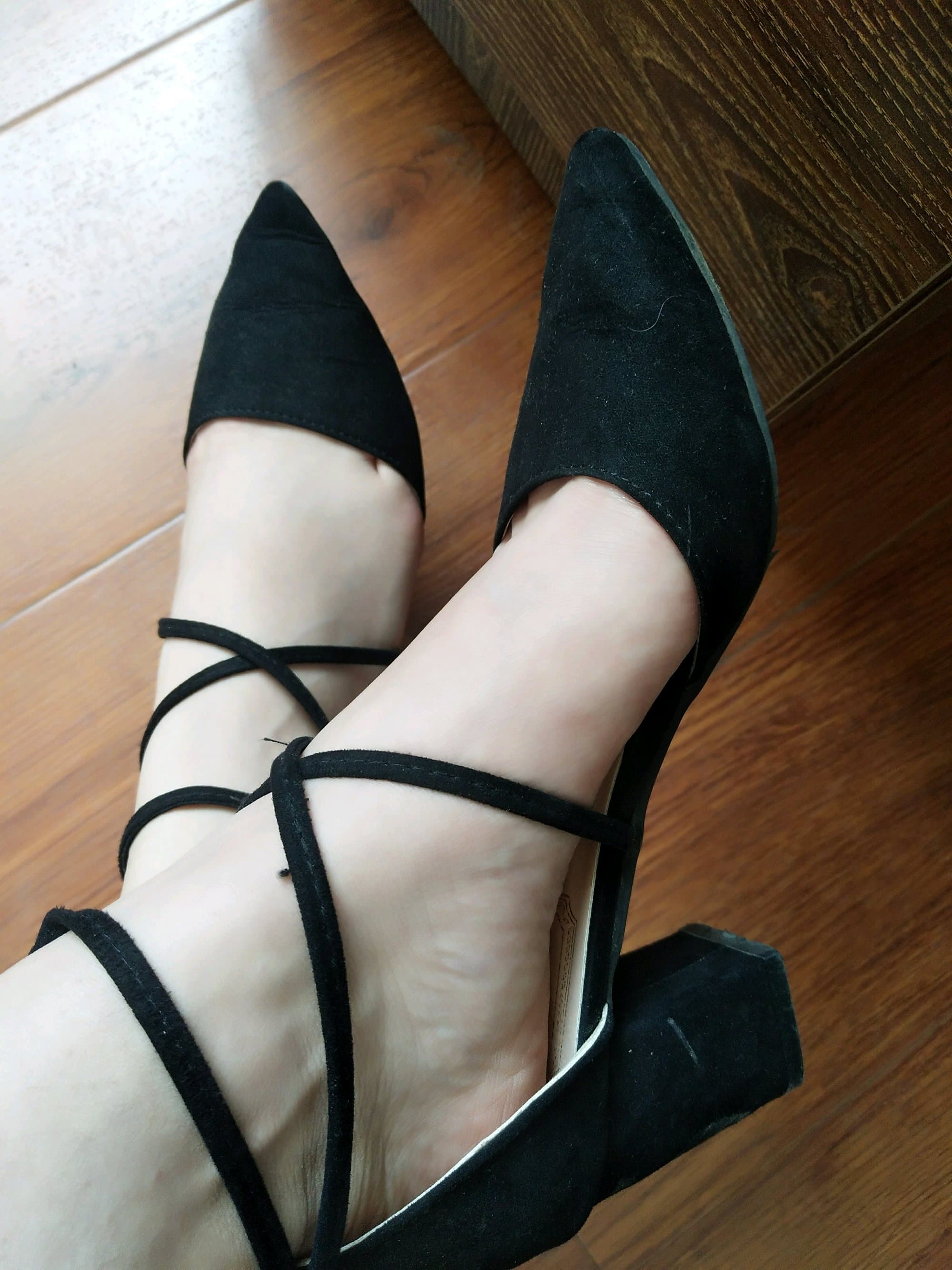 candid bare feet close-up