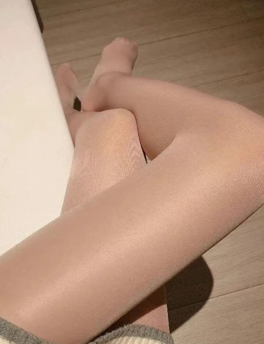 extreme close-up of nylon toes