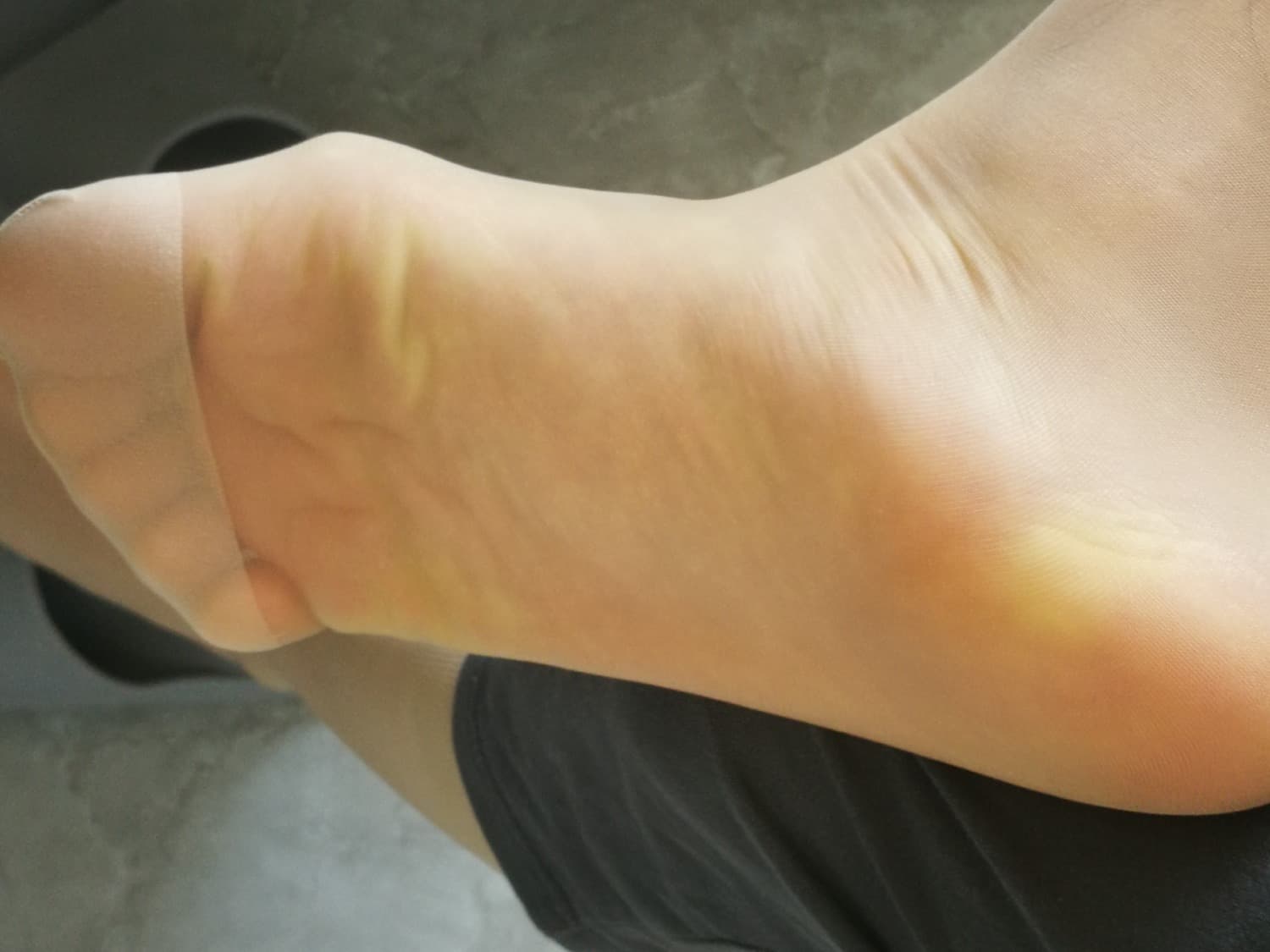 close-up jade bare feet